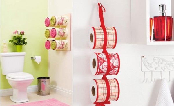 Bathroom Storage Ideas Tin Can Towel Holders 1
