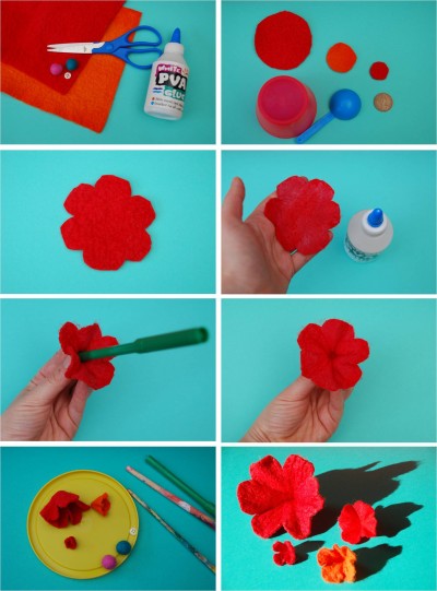 How to make 3D flowers step by step DIY instructions