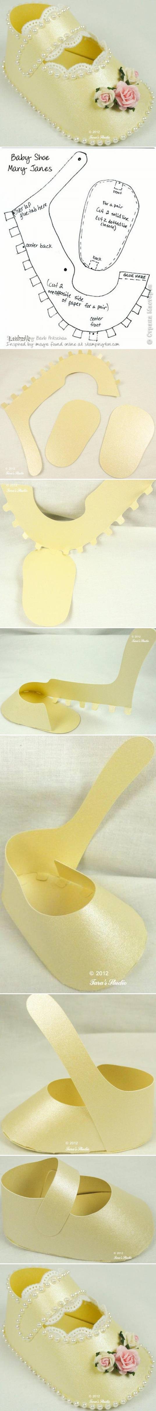 How to make  Aorable Baby shows step by step DIY instructions