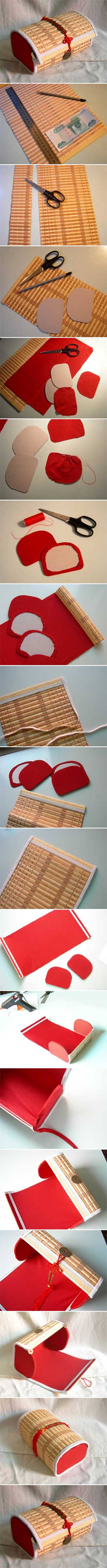 How to make Bamboo Placemat Box step by step DIY instructions