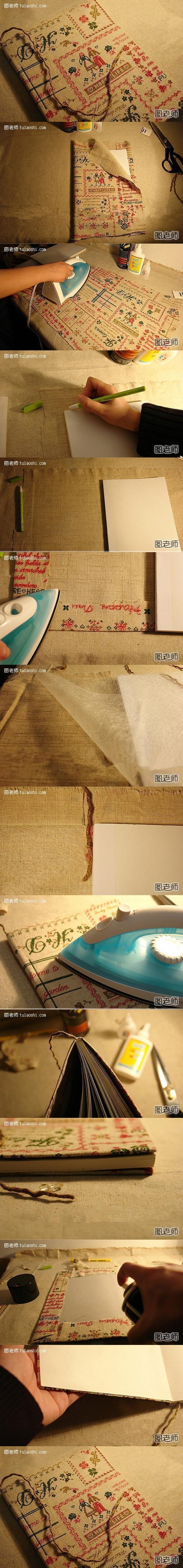 How to make classical book cover step by step DIY instructions