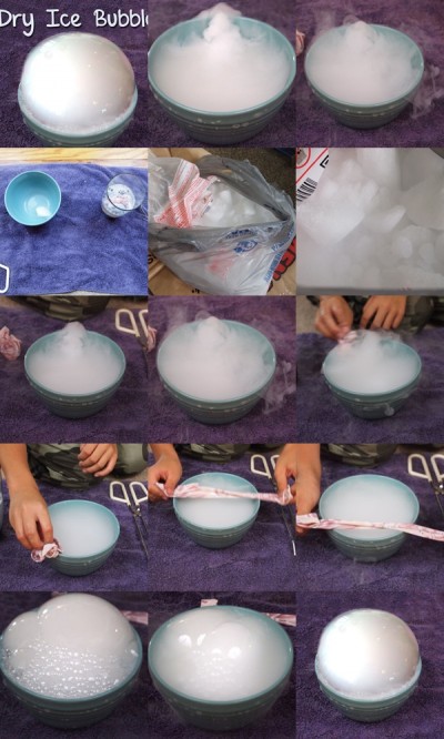 How to make dry ice bubble toy for kids step by step DIY instructions