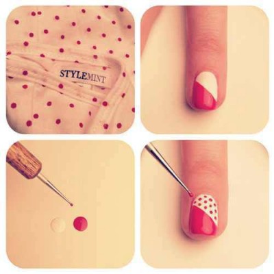How to make nail art spots step by step DIY instructions