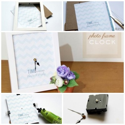 How to make photo flame clock step by step DIY instructions