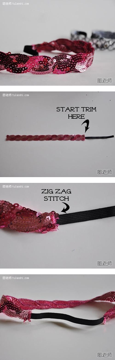 How to make stylish hair bands for kids step by step DIY instructions