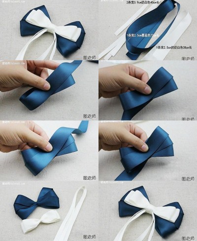 How to make your own beautiful bow hairpin step by step DIY instructions