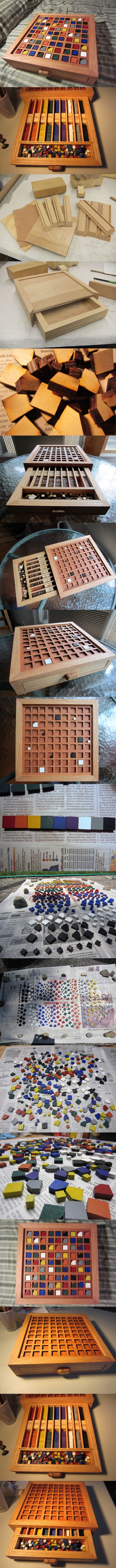 How to make your own cool color based wooden sudoku board step by step DIY instructions