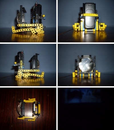 How to make your own cool mobile phone projector with lego step by step DIY tutorial instructions