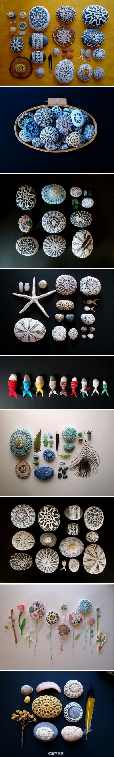 Beautiful pebble decorations