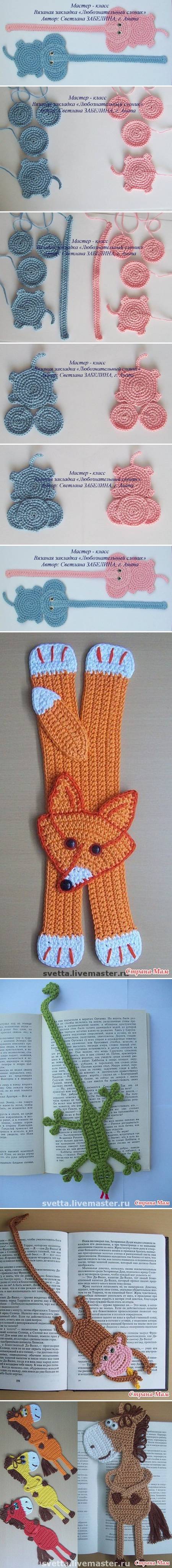 How To Crochet Elephant Bookmark step by step DIY tutorial instructions