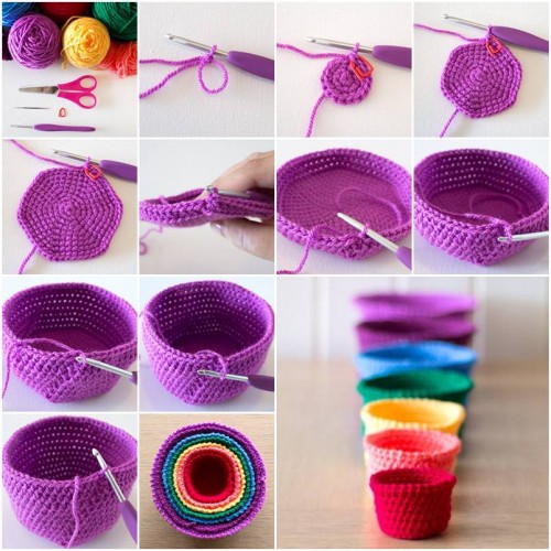 How To Make Beautiful Crochet Cups step by step DIY tutorial instructions thumb