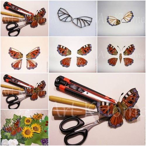 How To Make Beautiful Quilled Butterfly step by step DIY tutorial instructions thumb