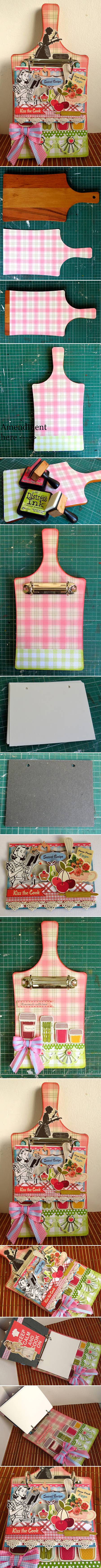 How To Make Creative Handmade Cookbook step by step DIY tutorial instructions