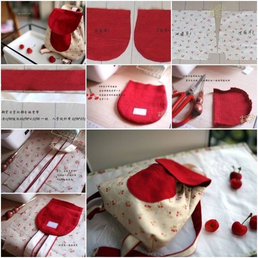 How To Make Cute Little Backpack step by step DIY tutorial instructions thumb
