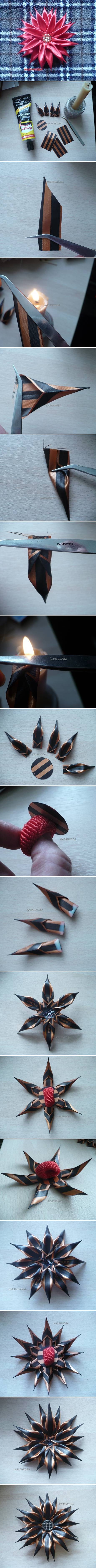 How to Make Flower of Flax step by step DIY tutorial instructions