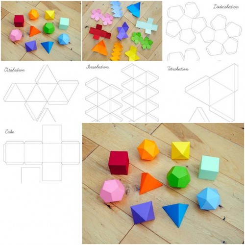 How to Make Geometrical Box Templates step by step DIY tutorial instructions thumb