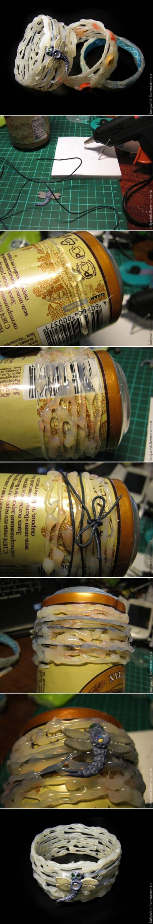 How to Make Glue Bracelet step by step DIY tutorial instructions