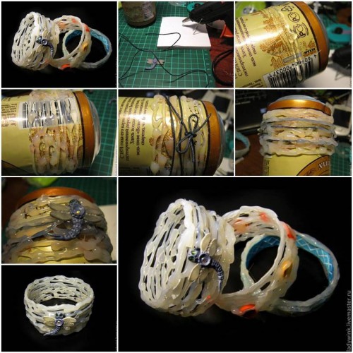 How to Make Glue Bracelet step by step DIY tutorial instructions thumb