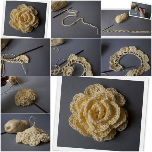 How to Make Hook Rose step by step DIY tutorial instructions thumb