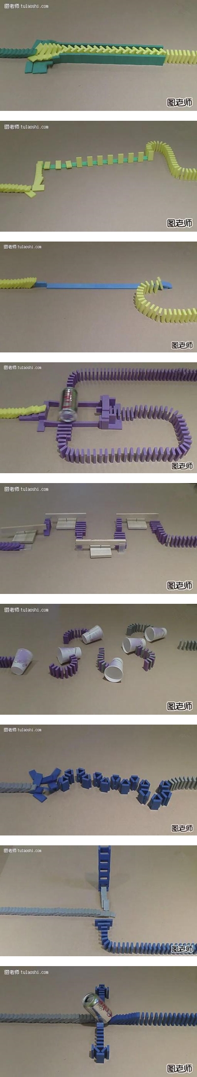 How to build challenging dominos pattern game to play step by step DIY instructions 5