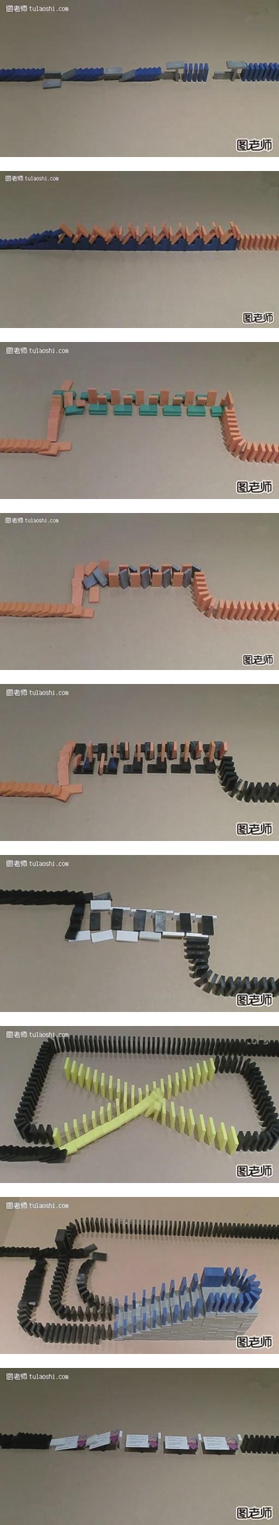 How to build challenging dominos pattern game to play step by step DIY instructions 6