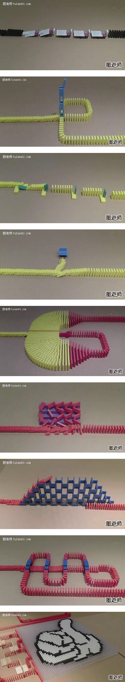 How to build challenging dominos pattern game to play step by step DIY instructions 7