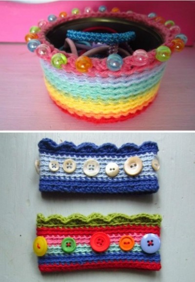How to knit lovely basket step by step DIY tutorial picture instructions thumb