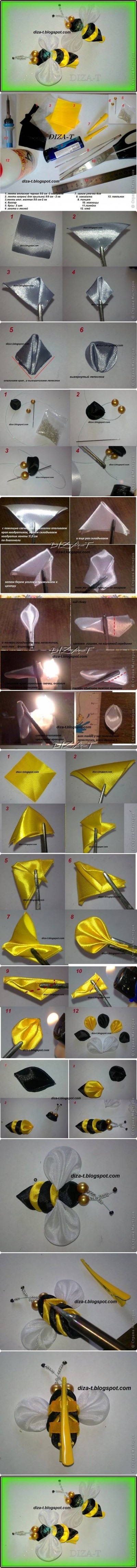 How to make Clip Bee step by step DIY instructions