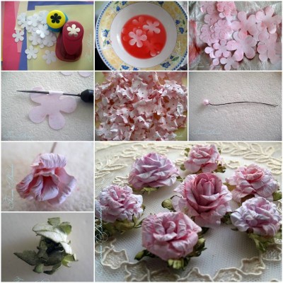 How to make Curly Paper Rosettes step by step DIY instructions thumb