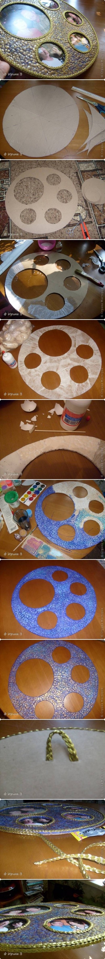 How to make Eggshell Panorama Frame step bys tep DIY instructions
