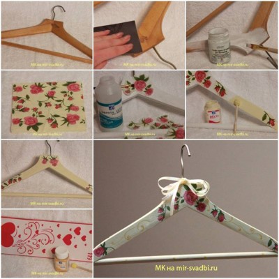 How to make Hanger Decoupage step by step DIY instructions thumb