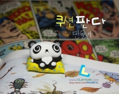 How to make Korean clay panda step by step DIY tutorial instructions thumb