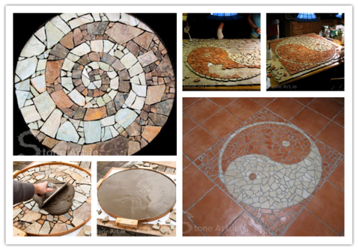 How to make Mosaic Tracks step by step DIY instructions