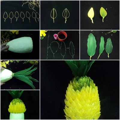 How to make Nylon Pineapple step by step DIY tutorial instructions thumb