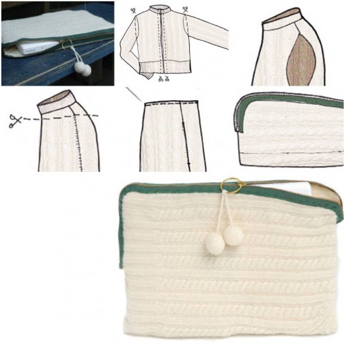 How to make Old Sweater Laptop Case step by step DIY tutorial instructions thumb