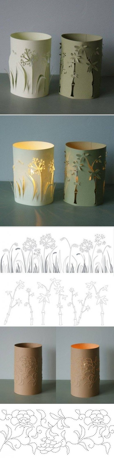 How to make Paper Candlestick Pattern step by step DIY tutorial instructions