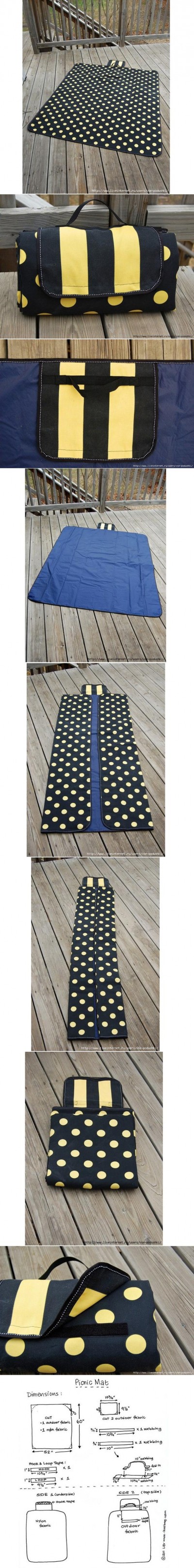 How to make Picnic Mat step by step DIY instructions