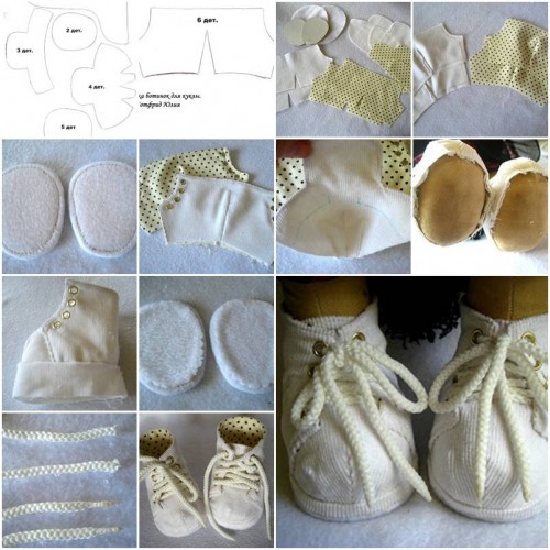 How to make Shoes for Toys step by step DIY tutorial instructions thumb
