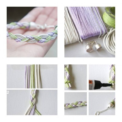 How to make Simple Beautiful Bracelet step by step DIY tutorial instructions thumb