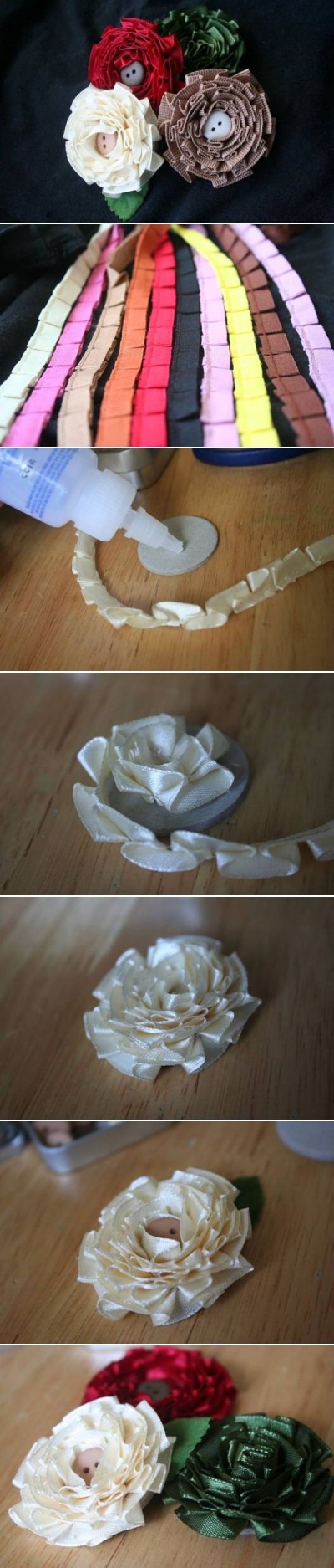 How to make Simple Flower of Tapes step by step DIY instructions