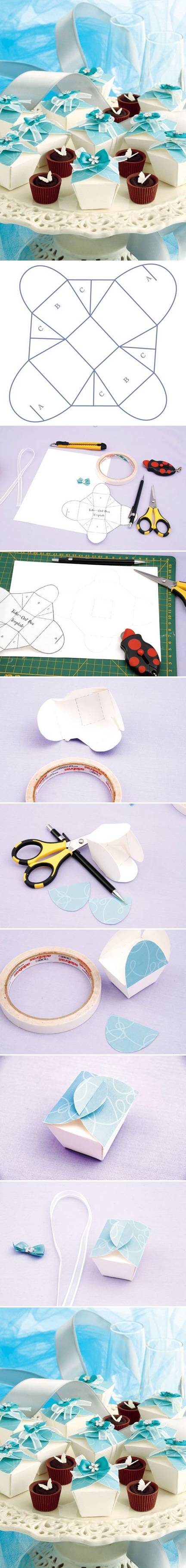 How to make Simple Nice Gift Box step by step DIY tutorial instructions