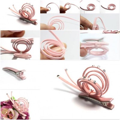 How to make Snail Hairpin step by step DIY tutorial instructions thumb