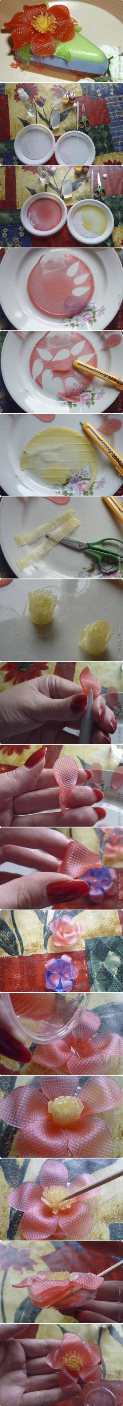 How to make Soap Flower step by step DIY tutorial instructions