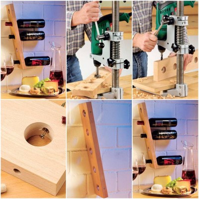 How to make Stand for Wine Bottles step by step DIY tutorial instructions thumb