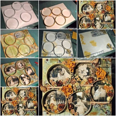 How to make Tape Reel Picture Frame step by step DIY instructions thumb