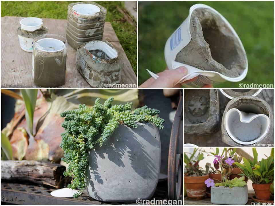 How To Make DIY Cement Planters | How To Instructions