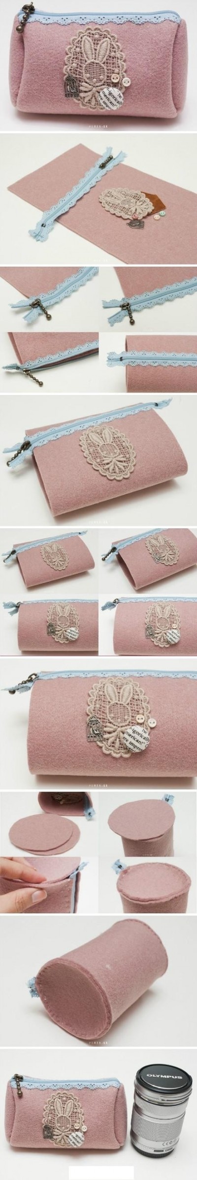How to make cute bunny hand bag step by step DIY tutorial picture instructions