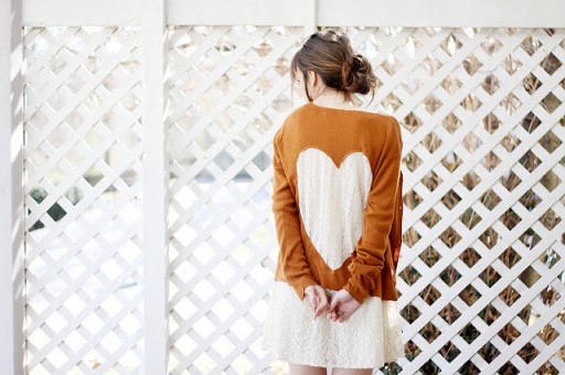 How to make lovely lace heart cardigan step by step DIY tutorial instructions