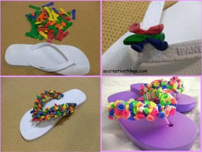 How to make pretty balloon sneaker step by step DIY tutorial instructions