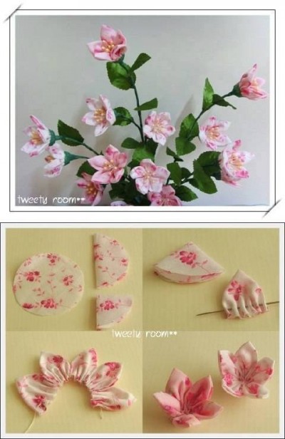 How to make pretty decor flowers step by step DIY tutorial instructions